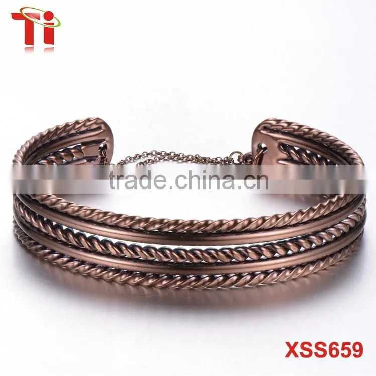 Stainless steel bracelet for girls, exquisite bracelet with adjustable end, fine chain stainless steel jewelry gift