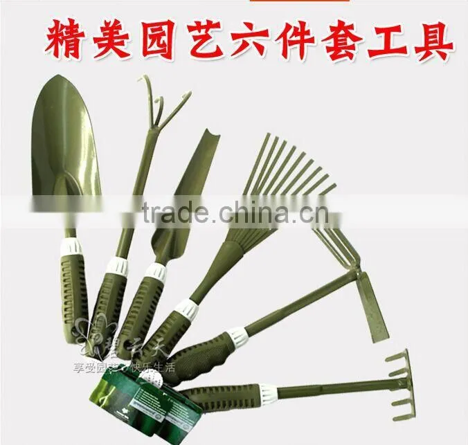 6pcs multi function garden tool