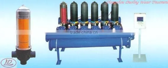 Automatic Endogenous Backwash Plastic Disc Plate Filter - Water Filtration System 6-unit Machine