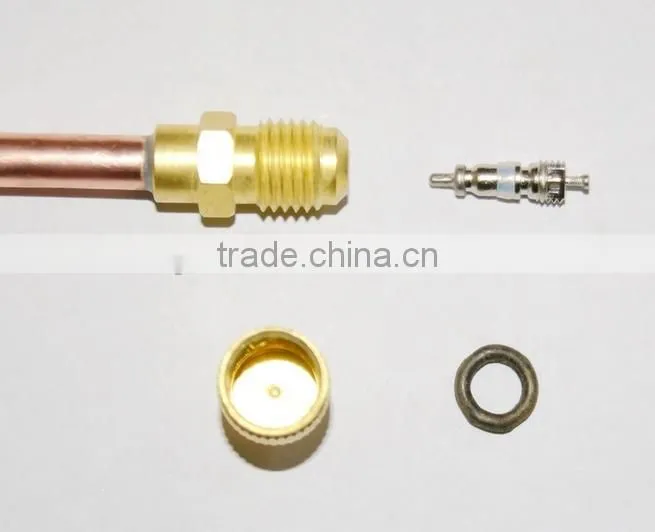 Refrigeration copper access valve