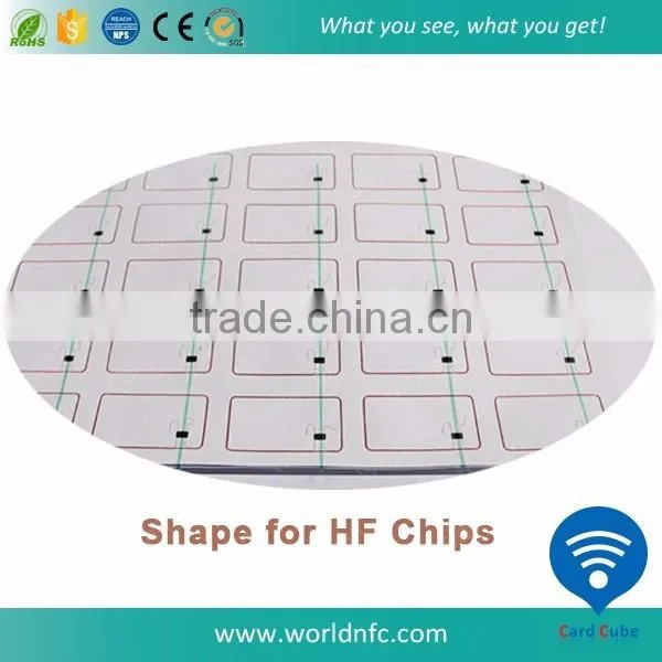 PVC 5*5 Desfire 2K RFID Inlay Sheet