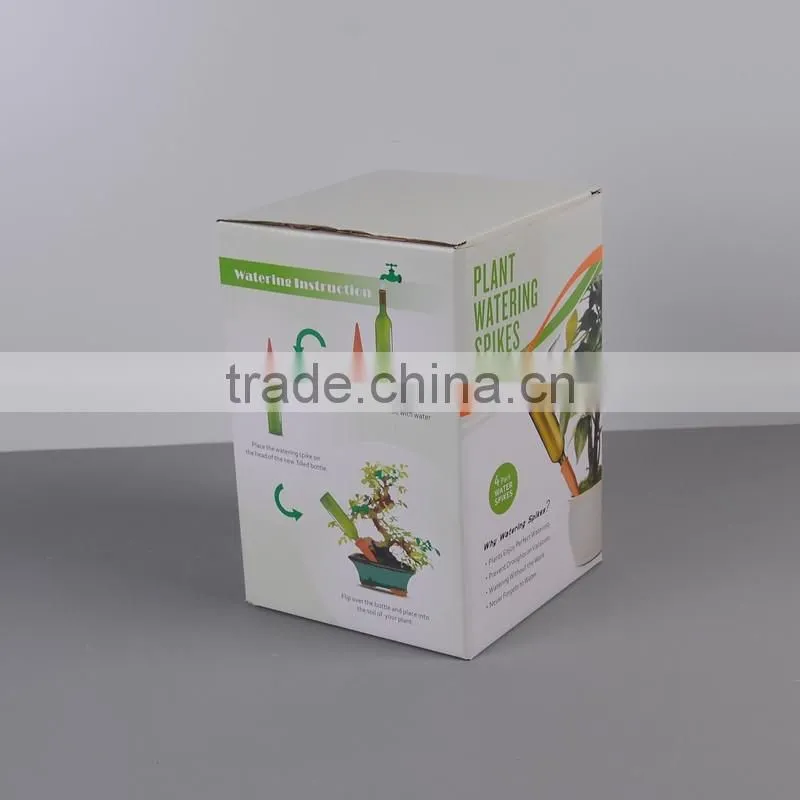 Terracotta Plant Watering Count Wine Bottle Stake Set