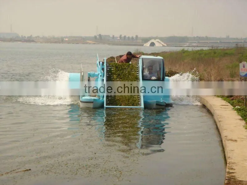 Aquatic weed harvester/Garbage salvage ship/ lake automatic cleaning machine