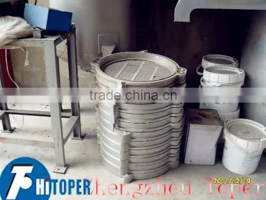 Construction material of stainless steel, well plates for filter press