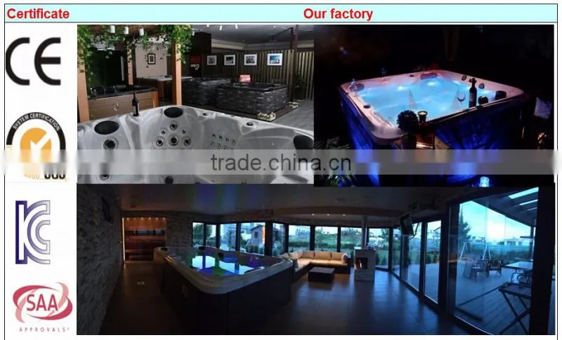 Luxury CE approval outdoor 8 to 12 persons Whirlpool massage balboa acrylic jazz spa