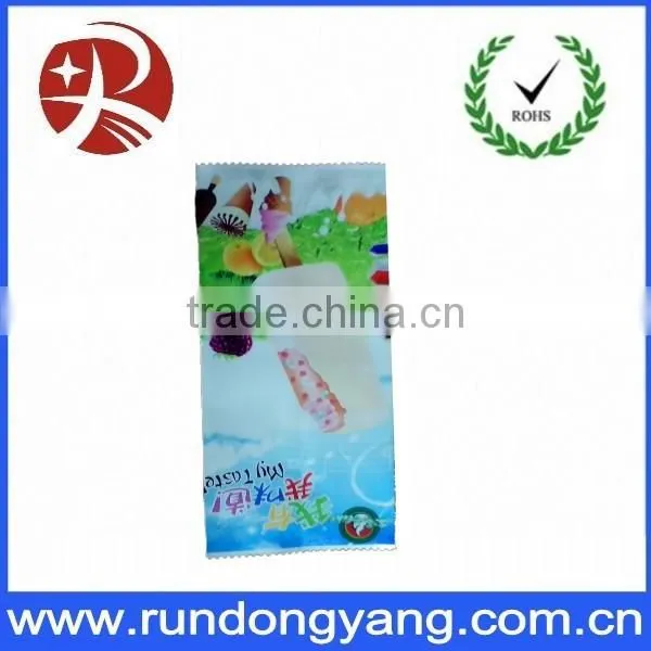 Custom printed rectangular popsicle bag with low MOQ