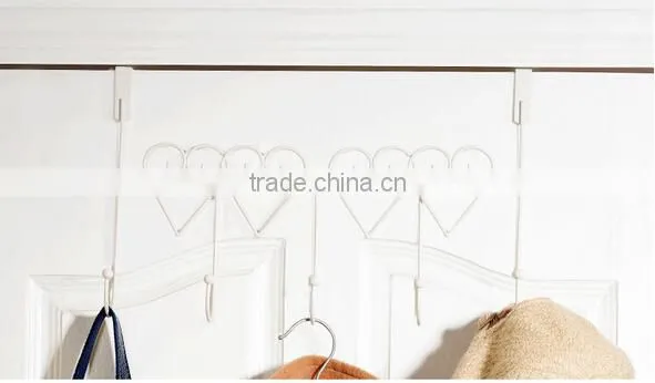 Multi-Function Love Metal Over The Door Hanging Hooks