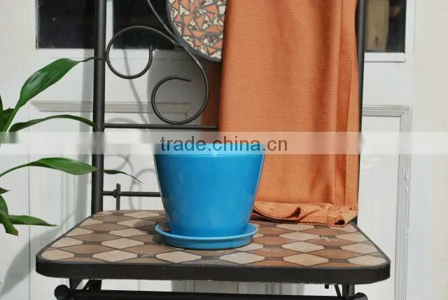 Indoor ceramic flower planter
