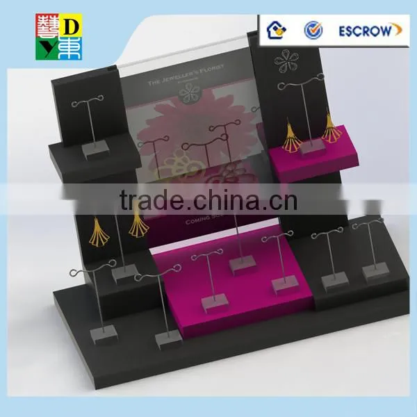 Luxury design acrylic jewelry display stands for necklace 2015 latest design acrylic display for jewelry acrylic show case