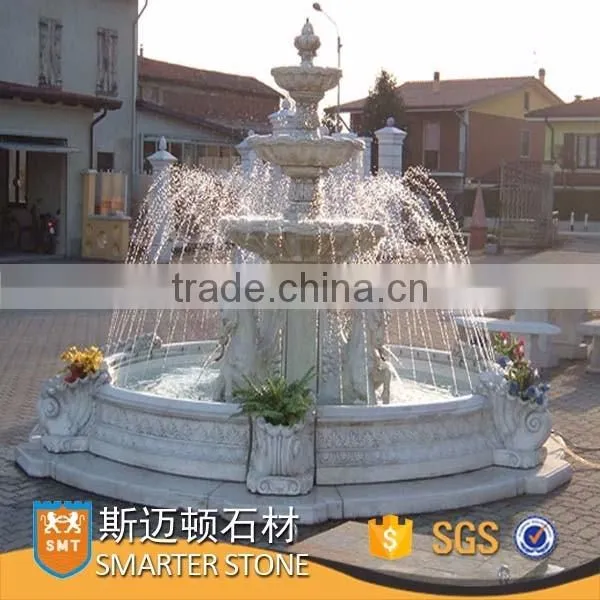 Large outdoor water fountains and Indoor water fountain design