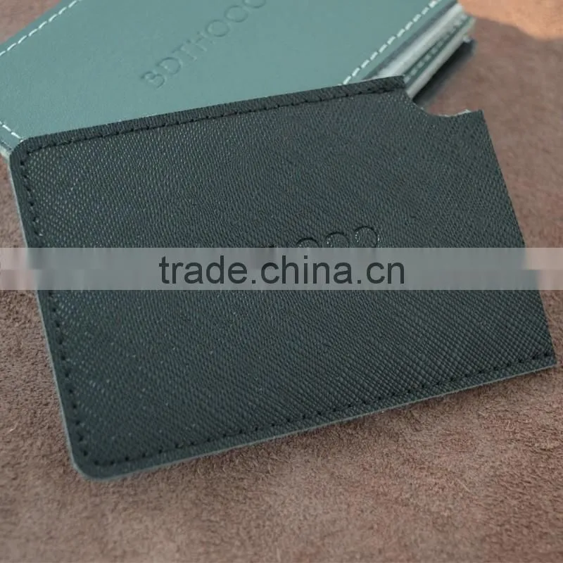 Custom portable card holder/ leather card holder wallet from Italy