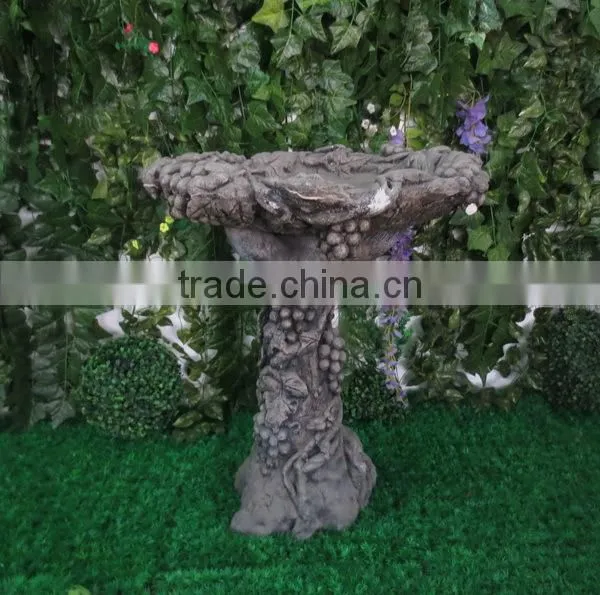 Outdoor antique fiberglass bird feeder / bird pool / bird bath
