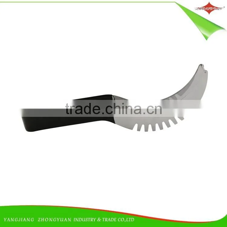 ZY-F1482A wholesale manual stainless steel watermelon slicer cutter with double plastic handle