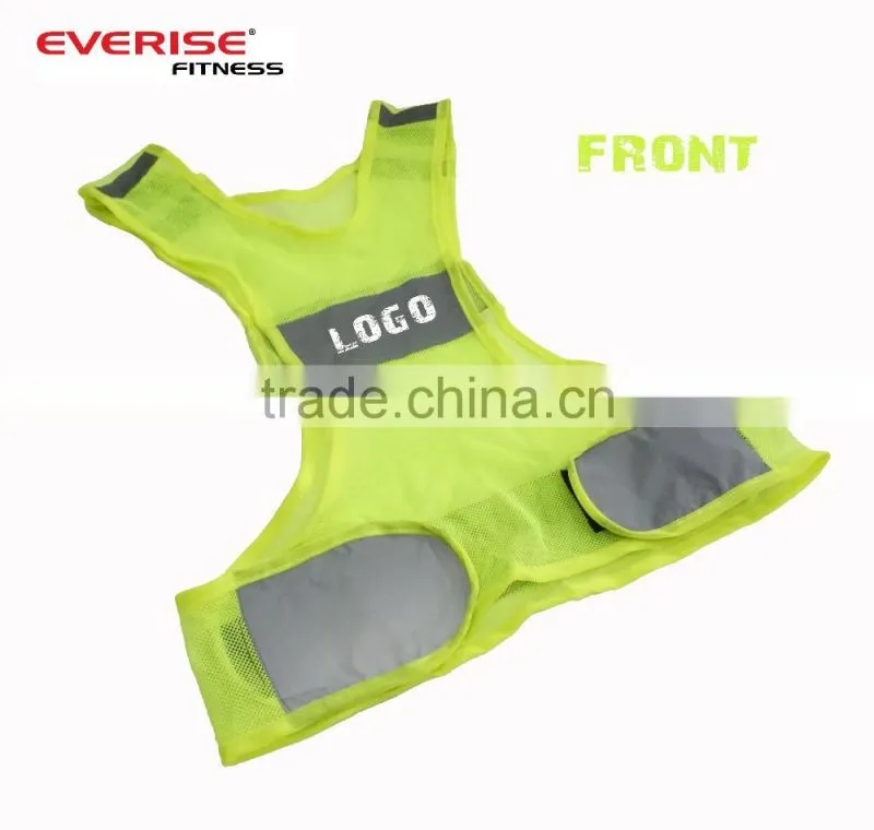 Night Cycling Riding Running Outdoor Sports Reflective Safety Vest Brilliant Green