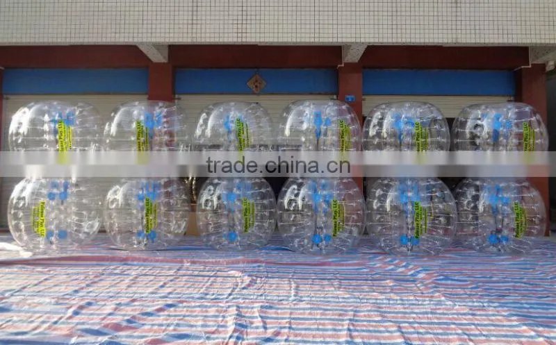 Factory directly children adult soccer bubble ball inflatable soccer glass bubble ball