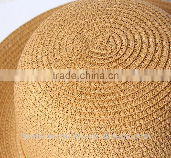 Summer Fashion Bowknot Outdoor Sunshade Straw Hats Dongguan Factory