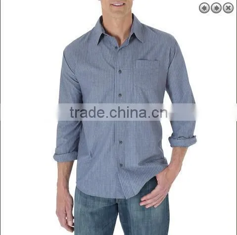 NEW ARRIVAL Long sleeve Hot Collar Plaid Shirt