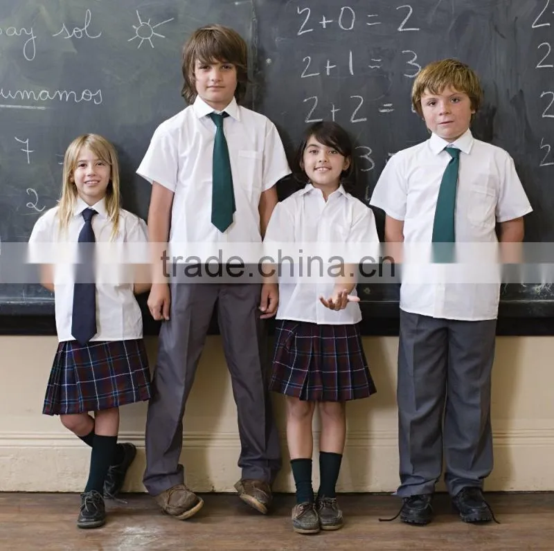 New Cutomized Primary School Uniform Shirts Kids School Uniforms Wholesale