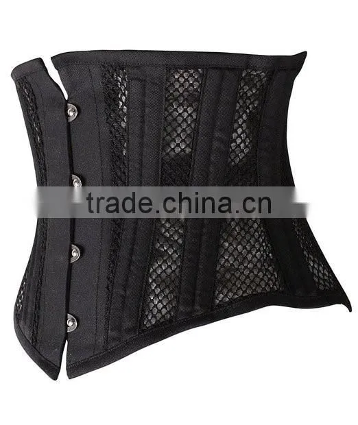 Women's breathable's net corset shaper slimmer work out waist trainer shapewear