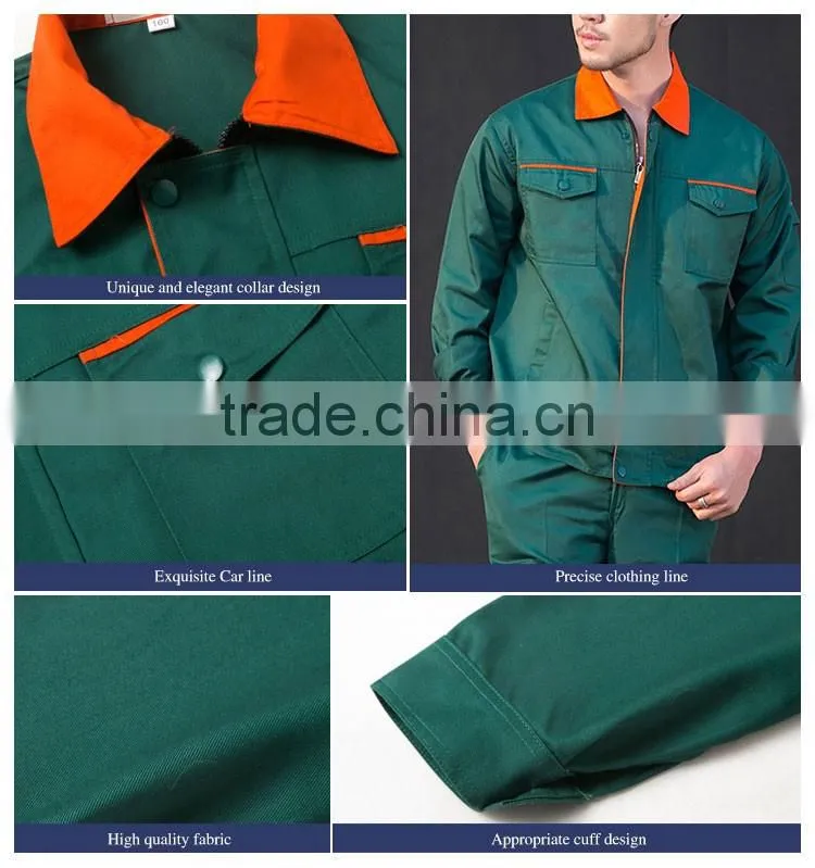 Guangzhou Manufacture Industrial Green Work Smock Uniforms