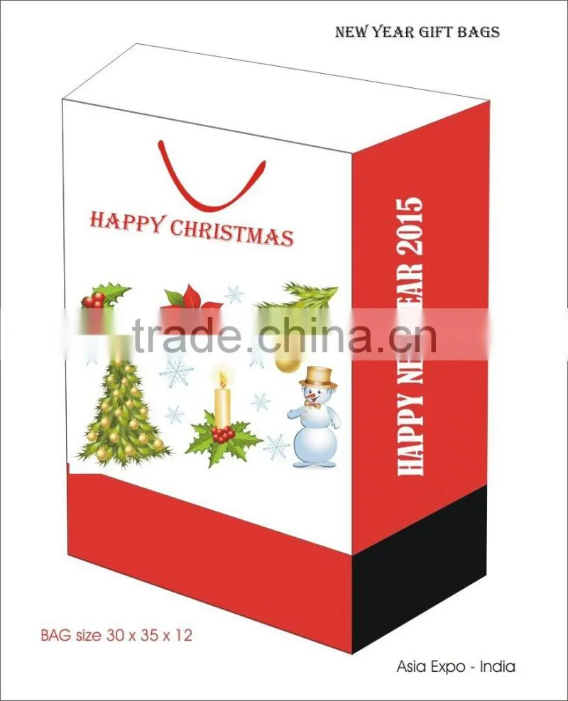 Happy Christmas Paper Bag / Gift Shopping Bag