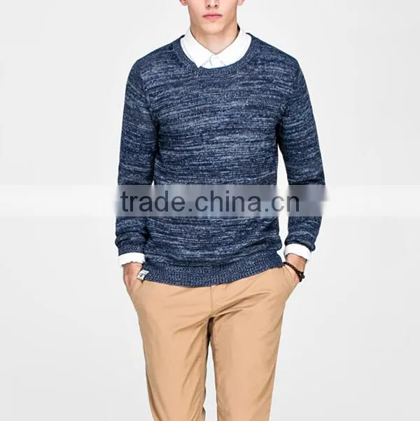 2016 New Fashion Fancy Colour Knitting model sweater for men