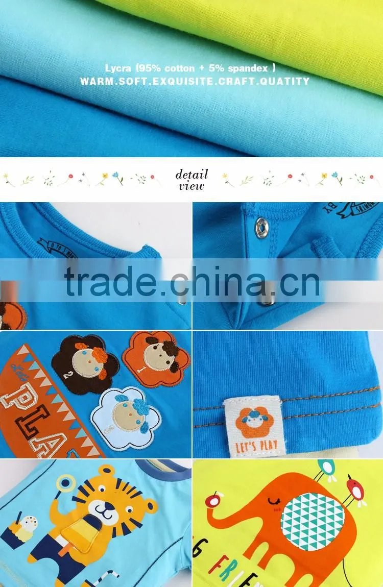 factory sales directly baby boy clothing soft short sleeve baby boys' O neck t shirts