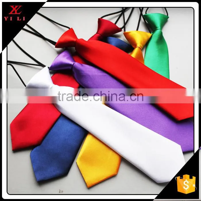 Wholesale baby bright color soft fabric elastic polyester necktie