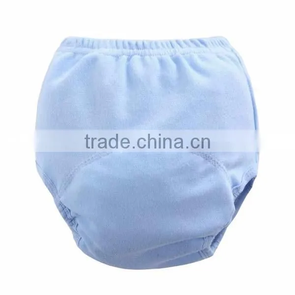 yellow color design embroidered soft cotton waterproof reusable baby cloth diaper