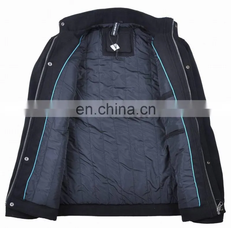 warm simple design woolen skiing jacket 2015
