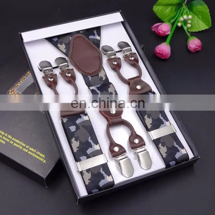 2017 yiwu hot sale fashion custom men's suspenders