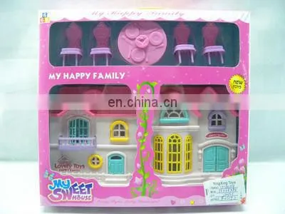 Hot sell kids plastic toy villa