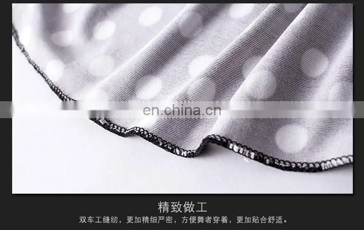T-5111 Professional performance sexy black and white dot belly dance skirt