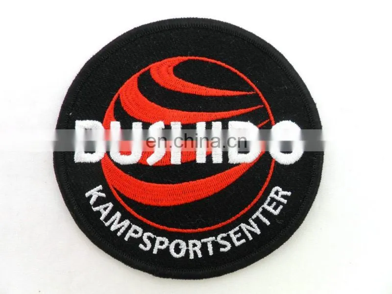 custom promotional 100% polyester cartoon embroidery patches sew on