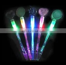 beautiful shape and color LED flashing swizzle stick for bar