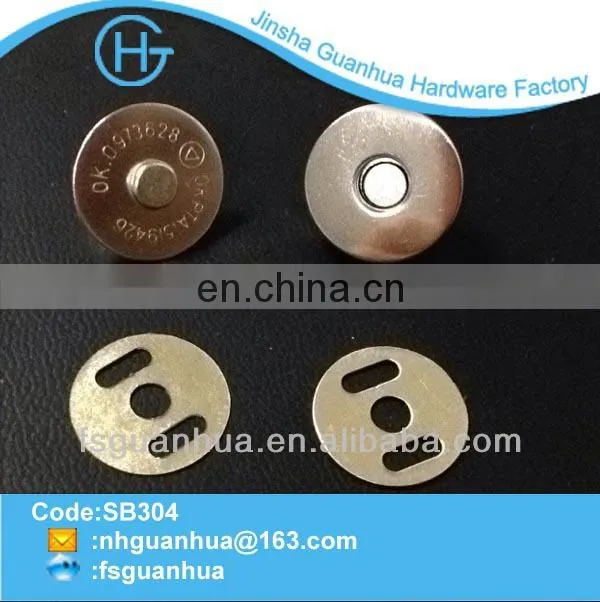 2014 18mm slim magnetic button bag button China button