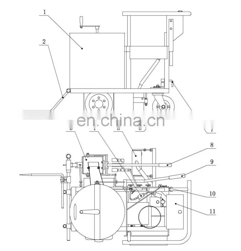 Self Driving Thermoplastic Paint Automatic Melt Road Marking Machine