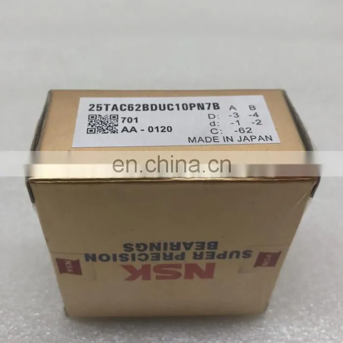 high precision best price NSK ball screw bearing 30TAC62B japanese ball bearing