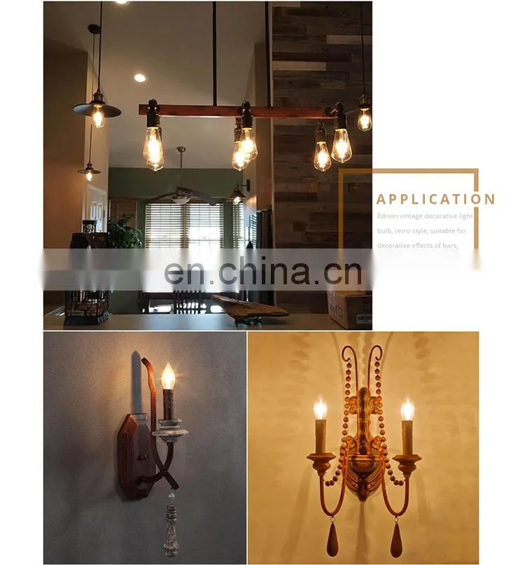 Retro Edison Light Bulb E27 220V 4W A19 Led Bulb Lights
