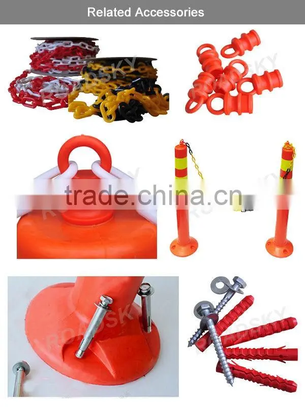 Traffic Safety Surface Mounted Elastic Warning Post