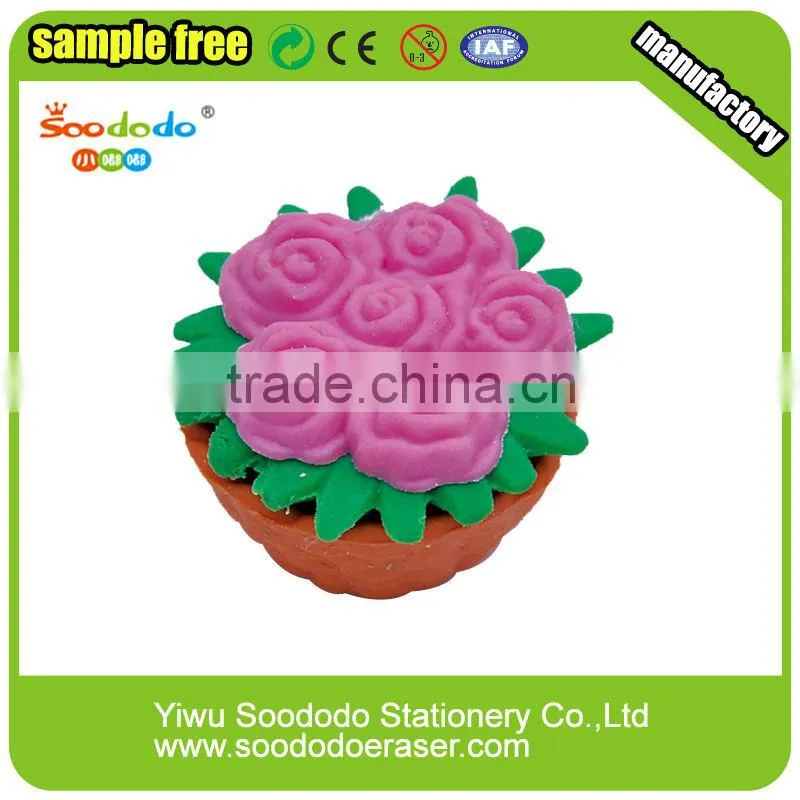 3D bouquet Shaped creative Eraser wholesale