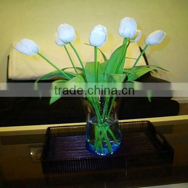 flower printing plastic pvc vase for flowers