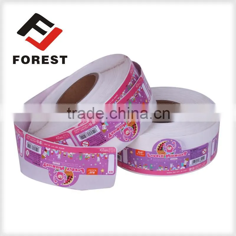 Cheap stationery box sticker label, maker sticker printing label,customized logo sticker