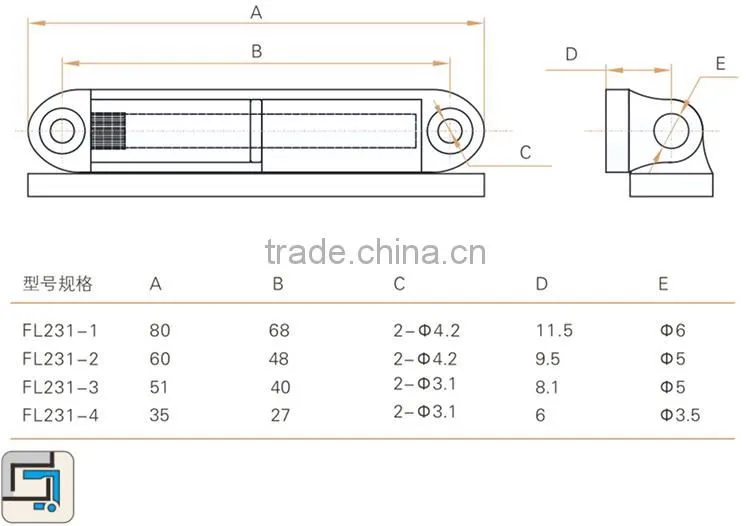 Unique switch cubicle hinge with RoHS CE guarantee