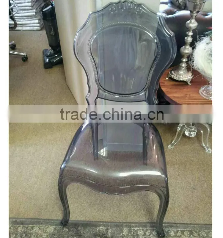 High quality clear glass Belle chair