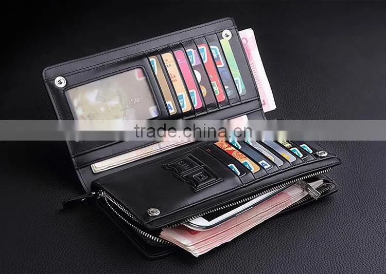 new stylish zipper mobile phone bag men's wallet