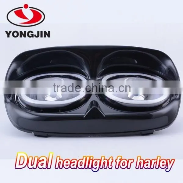 12v 24v 45w 90w 7" 5.3/4" black projector led headlamp daymaker headlamp led for harley davidson Road glide