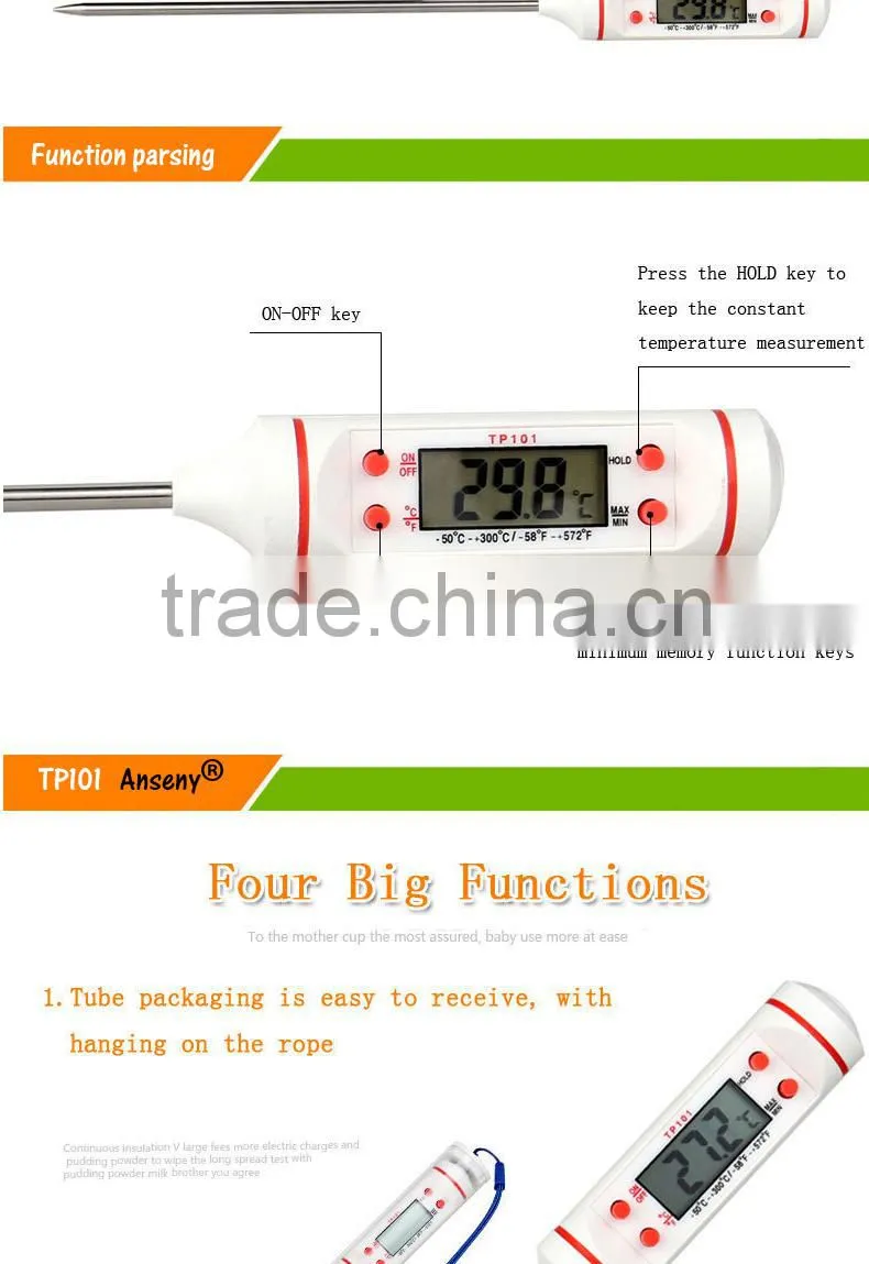 Temperature Meter With BBQ Fork ,BBQ Thermometer