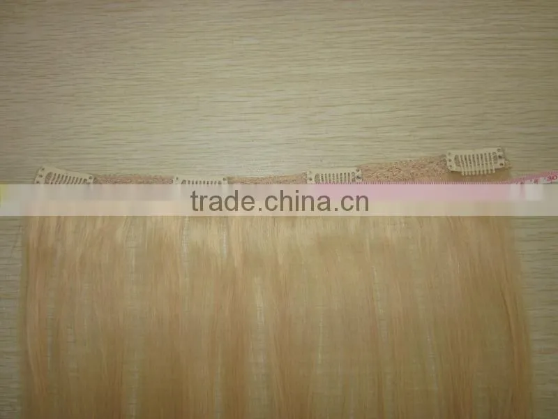 Factory price 2014 new arrival 100% human remy clip in hair extension