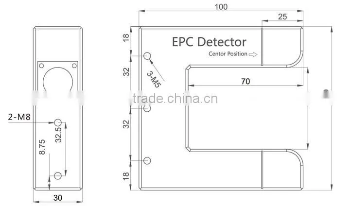 Web Guide Control system with Ultrasonic Sensor